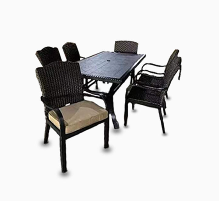 7 Piece Cast Aluminum Dining Set