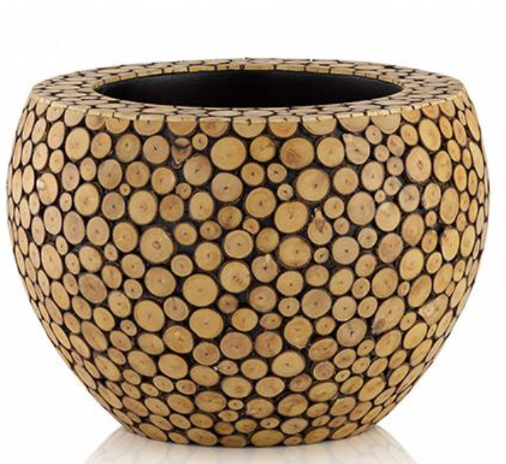 Bowl Wood Ring Pot