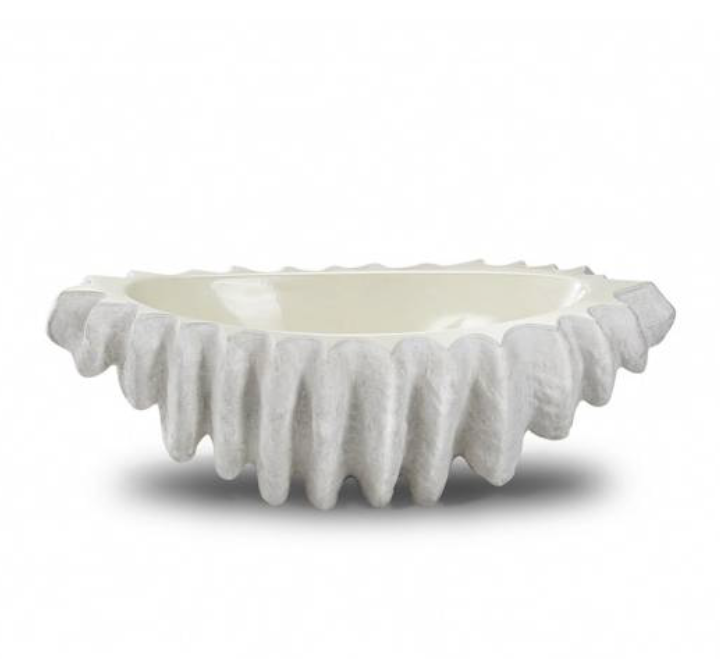 Coral Boat Polystone Pot