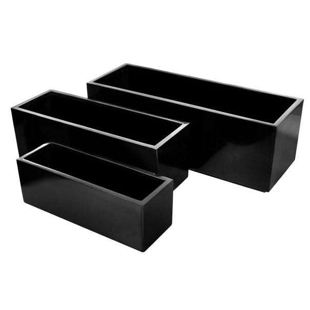 Rectangular GRP Pot 50x20x20cm Modern Durable Outdoor Planter