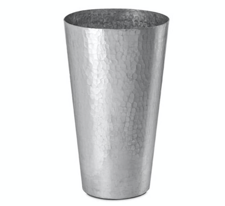 Conical Hammered “Aluminium” Pot