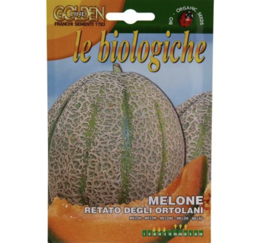 Melon “Melone Retato Degli Ortolani” Organic Seeds by Franchi