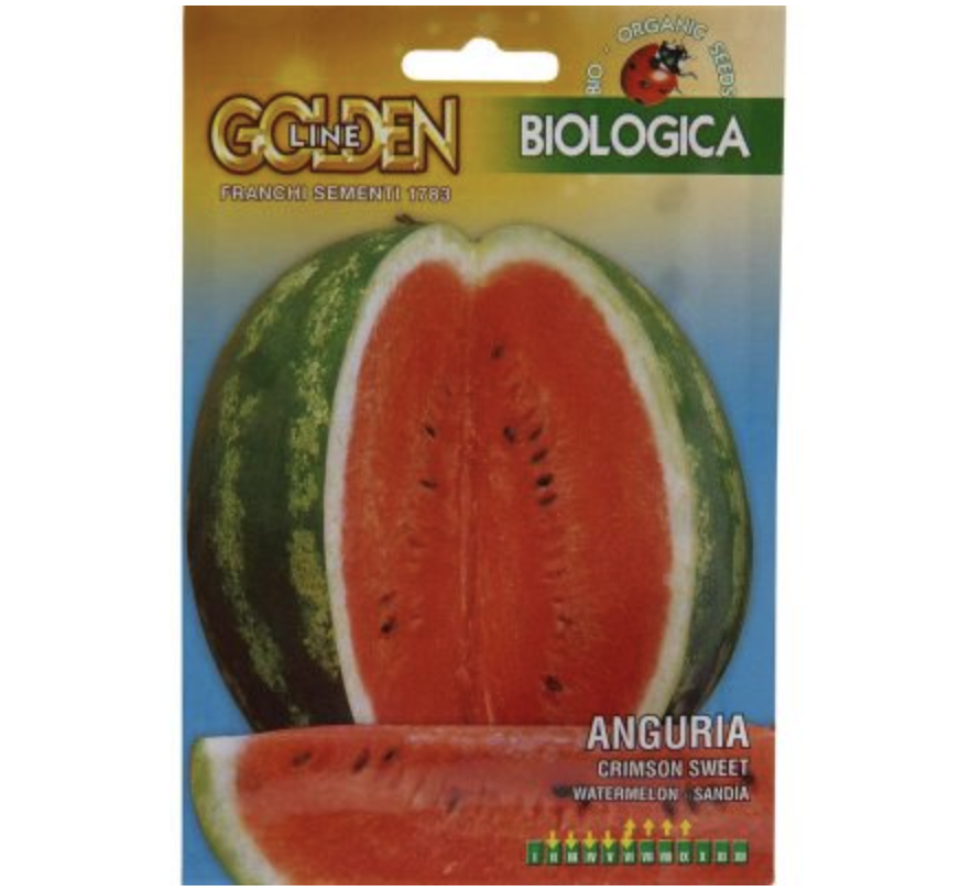 Watermelon “Anguria Crimson Sweet” Organic Seeds by Franchi
